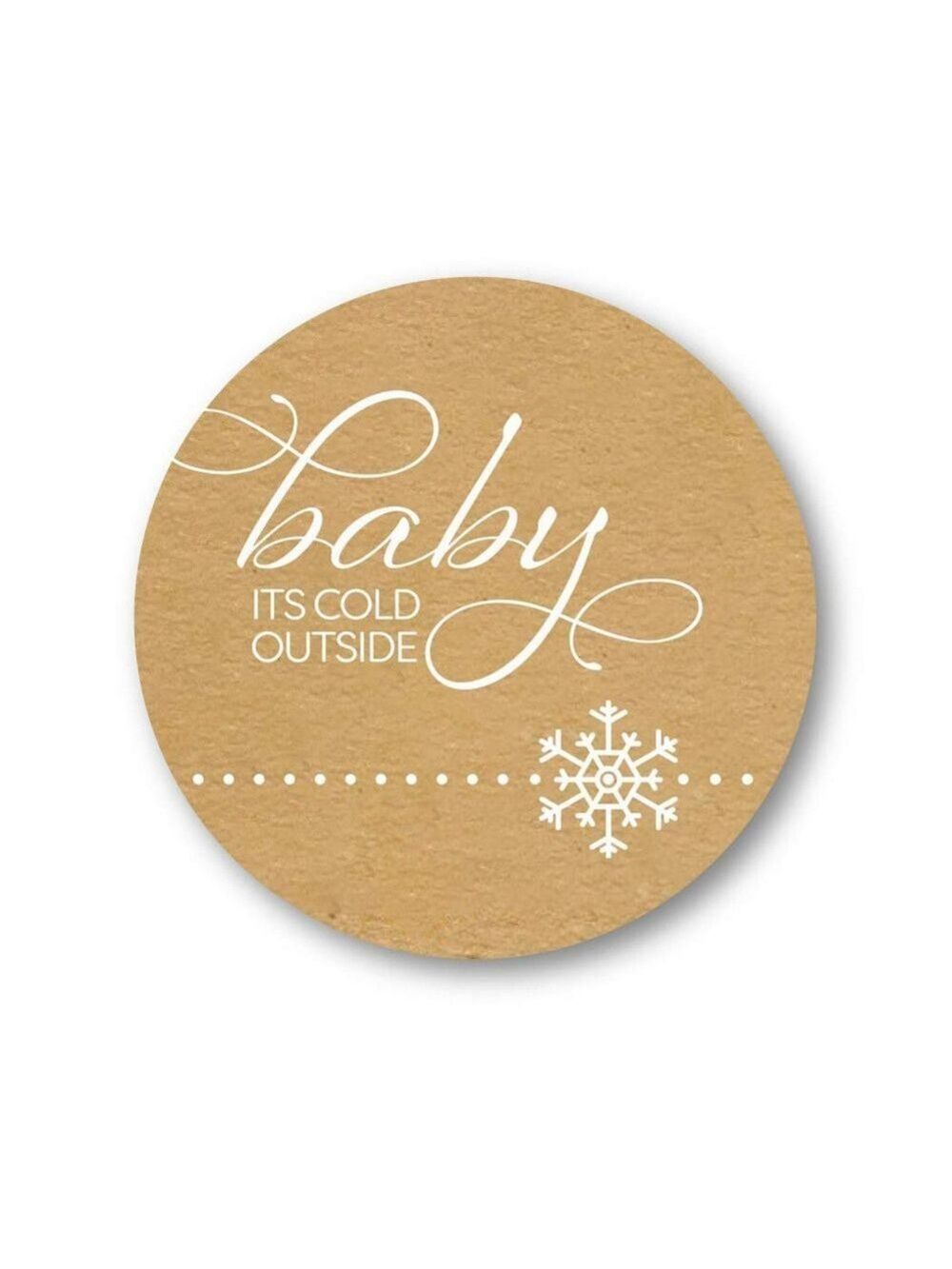 500 Christmas stickers Baby it's Cold Outside